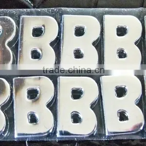 Wholesale Zinc Alloy 10mm Mixed Color Colorful Rhinestones Slide Letters thumbnail-4