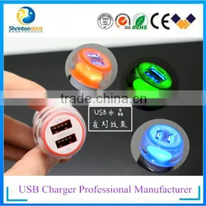 5V Fast Charging Crystal Car Charger for Iphone 5 Ipad Mini thumbnail-4