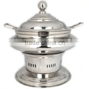 Steel Cheffing Dish, Wedding & Party Utensils, Food Serving Dish, Hot Keeping Dish, Catering Item, Hotel & Restaurant Utensils thumbnail-1