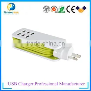 Top Selling Travel Charger Output 5V 6A Support AUS,UK,EU,US,different AC Cord thumbnail-2