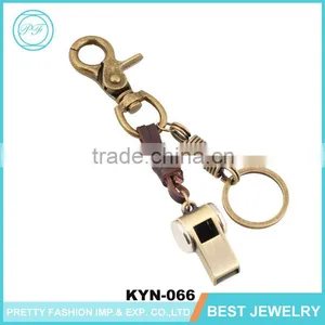 Vintage Bullet Shape Keychain Lanyard Leather Wholesale Key Ring thumbnail-4