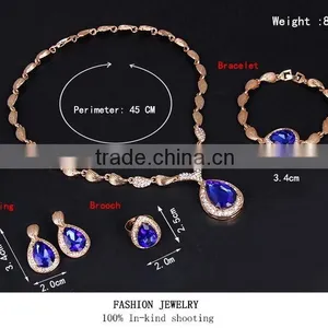Hot Design Gold Jewelry Costume Jewelry Set Algeria Fashion Jewelry Set thumbnail-4
