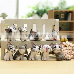 Home Decor Plastic Cat Crafts Figure Ornament thumbnail-1