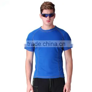 2016 Wholesale Men's Polyester Round Neck Short Sleeve Shirt thumbnail-2