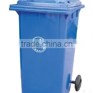 Outdoor Large HDPE Plastic Trash Bin/ Dustbin With Wheels thumbnail-1