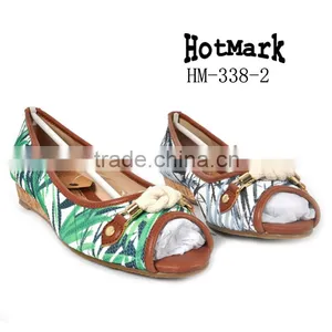 2015 New Style Dress Shoe Wholesale Custom Women Leather Shoe New Design Wedge Casual Shoe thumbnail-1