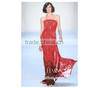 Beautiful Silk Chiffon Lurex Fabric Hot Sale Printed Silk Chiffon Fabric thumbnail-1