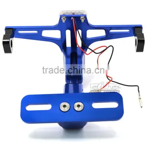 BJ-LPL-039 Replacement Aluminum Sport Bike Universal LED License Plate Bracket Light thumbnail-3