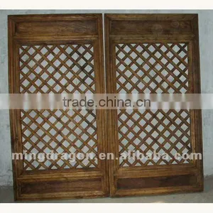 Chinese Antique Furniture Shanxi Pine Wood Window thumbnail-1