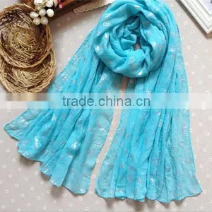 Wide 100% Cotton Pashmina Shawl Scarf for Women thumbnail-2