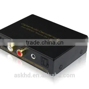 5.1CH Digital Optical to L/R Analog Decoder With 3 x 1 SPDIF Switcher, Support All Digital Format thumbnail-1
