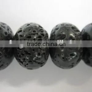 Natural Tektite Roundel Bead Mineral Gemstone for Jewelry Making Lava thumbnail-1