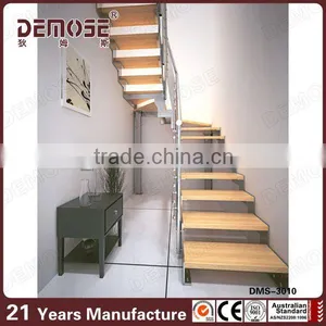 Prefabricated Cottage Contemporary Steel Wood Stairs thumbnail-1