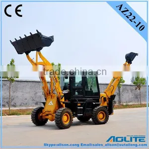 Small Garden Tractor Loader Backhoe thumbnail-1