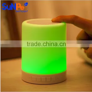 Muti Function Rechargable Wireless Touch Smart Lamp Speaker Table Lamp Bluetooth Speaker thumbnail-1