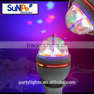 Home Private Small Party RGB Led Lighting Bulb Full Color Rotating Lamp thumbnail-4