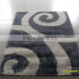 South Korea Silk Pure Color Rugs,hand Tufted Semi Circle Rug thumbnail-3
