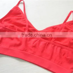 Factory Price Seamless Girls Kids Pajamas Crop Top Bra Underwear thumbnail-2