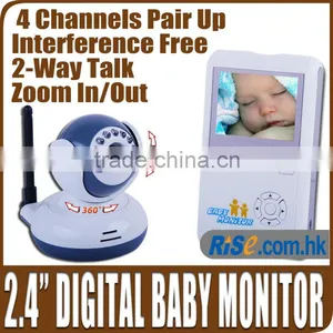 2.4" TFT LCD 2.4GHz Wireless Video 2 Way Talk Baby Monitor thumbnail-1