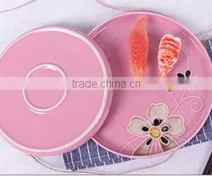 Creative Japanese Korean Flat Ceramic Dinner Plate HY1671902 thumbnail-4