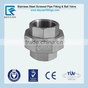 Stainless Steel Cast Union Fitting,1" Female Union Taper Seat thumbnail-1