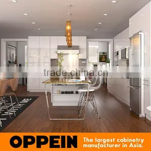 European Style Prefab Lacquer High Gloss Kitchen Cabinets thumbnail-6