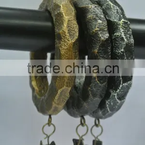 Curtain Accessory Heavy Gauge Metal Curtain Ring W/Small Ring And Clip for 25mm/28mm or 32mm Curtain Rod/Pole thumbnail-6