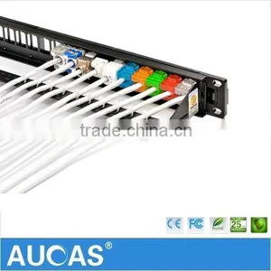 High Quality 1u 19 Inch Rack Blank Patch Panels 24 Port thumbnail-3