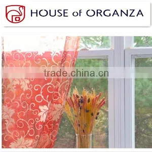 Flocking Organza Fabric for Curtains thumbnail-1
