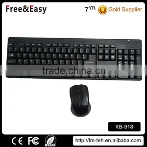 2016 Black Color Wireless Keyboard and Mouse Combo Factory Price thumbnail-3