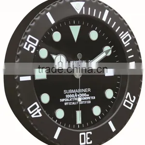 Large Home Metal Round Shape Decorative Wall Mounted Luminous Clock thumbnail-1