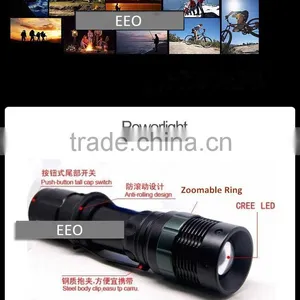 China XM-L T6 LED Flashlight Torch Lamp Zoomable+18650 Battery+Charger thumbnail-4