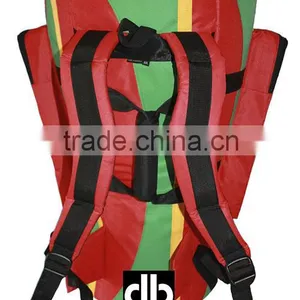 African Djembe Drums Gig Bag PRO Nylon Red Rasta thumbnail-3