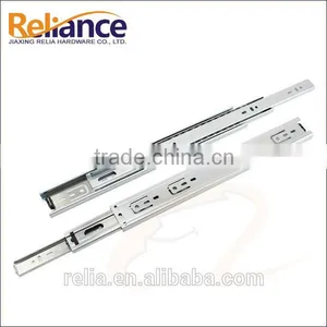 Drawer Slides 1 Ctn MOQ With Sliver 45mm 3-folding Full Extension Ball Bearing Heavy Duty Drawer Runners thumbnail-1