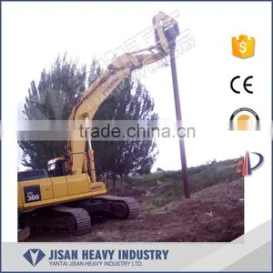 20 Ton Excavator Attachment Hydraulic Pile Driver Used for Tree Planting, Municipal Garden, Highroad Etc. thumbnail-6