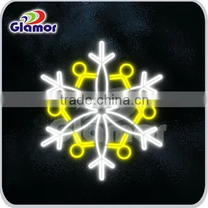 2D Outdoor Christmas Decoration Snowflake Lighting Motif thumbnail-1