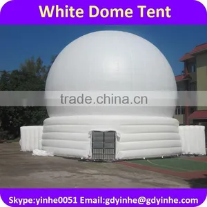 2016 Single Layer Giant White Inflatable 3D Projection Dome Tent From China thumbnail-1