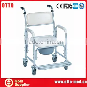 Aluminum Commode With Wheels thumbnail-1