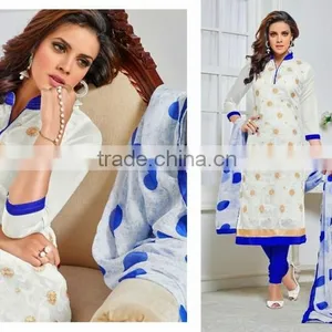 CHANDERI COTTON SALWAR KAMEEZ thumbnail-3