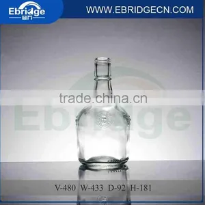 Clear Glass Wine Bottle for Vodka Alcohol Liquor With Screw Aluminum Caps thumbnail-1
