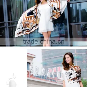 SJ-028 100% Silk New Design Fashion Twill Scarf thumbnail-6