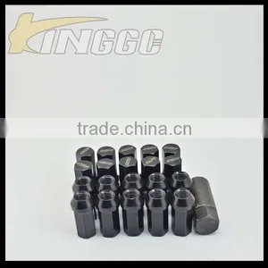 Black Universla Iron Auto Racing Car Wheel Bolts And Nuts thumbnail-2