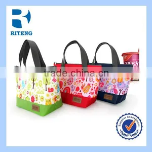 Color Print Portable Thermal Insulation Cooler Bag thumbnail-5