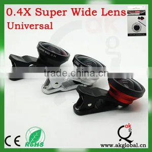 Universal Clip Lens Super Wide Angle Lens 0.4X for Mobile Phone thumbnail-1