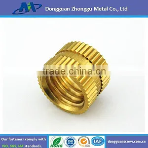 China Factory High Precision Brass Knurled Inserts Brass Threaded Inserts M4 thumbnail-1