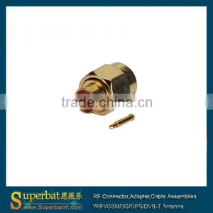 RF Solder SMA Male Coaxial Connector for RG402 Cable thumbnail-2