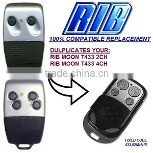 For RIB MOON T433 2CH, RIB MOON T433 4CH Universal Remote Control Replacement 433,92MHZ FIXED CODE thumbnail-1