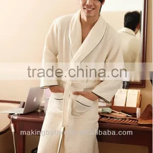 Cheap Kimono Waffle Towel Hotel Bathrobe thumbnail-1