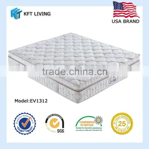 Pocket Spring Memory Foam With Single Euro Top Bedding Mattress EV1312 thumbnail-1
