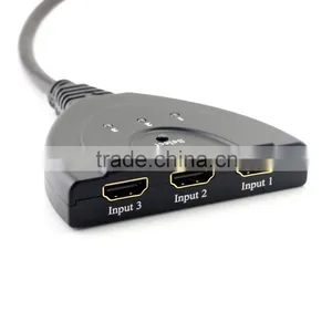 HDMI 1.4 Switch 3D 3-Port Bi-direction 3x1 HDMI Pigtail Auto Switcher 1x3 HDMI Splitter thumbnail-4